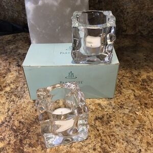 PartyLite Votive Holders Glacier Duo Tealight holders NIB